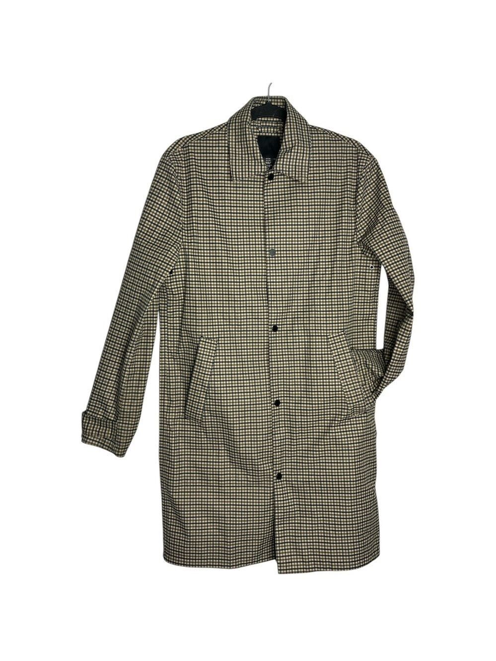 H&M Plaid Check Trench Raincoat. Men’s 34R (S) Unisex